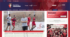 Desktop Screenshot of osasuna.es